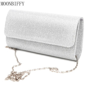 Women Evening Shoulder Bag Crystal Bling Prom Purse Wedding Clutch
