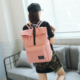 Canvas USB Charge Backpack Male Female School Laptop Bag D50