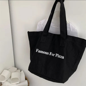 Women XL Canvas Shopping Bag EcoTote Special Letters Print Handbags