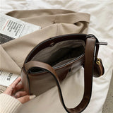 Women Famous Bags Handbag Two-piece Soft Leather Zipper Shoulder Bag