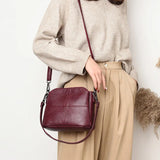 Women High Small Shoulder Bag Handbag Plaid Handbags