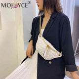 Women Fanny Chest Bag Female Waist Purse Shoulder Bags Ladies PU Leather