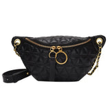 Women Fanny Chest Bag PU Leather Waist Purse Shoulder Crossbody