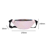 Women Laser Fish Scale Leather Crossbody Pack