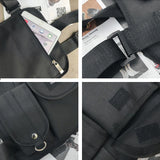 Women Fanny Nylon Harness Chest Rig Waist Pack Kanye West Punk Canvas Chest Bags