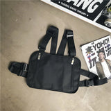 Women Fanny Nylon Harness Chest Rig Waist Pack Kanye West Punk Canvas Chest Bags