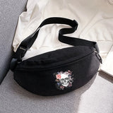 Sporty Outdoor Fanny Pack with Cartoon Print, Ideal for Running and Cycling