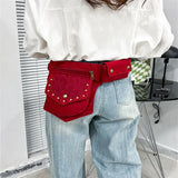 Vintage Fanny Pack Crossbody Bag for Women