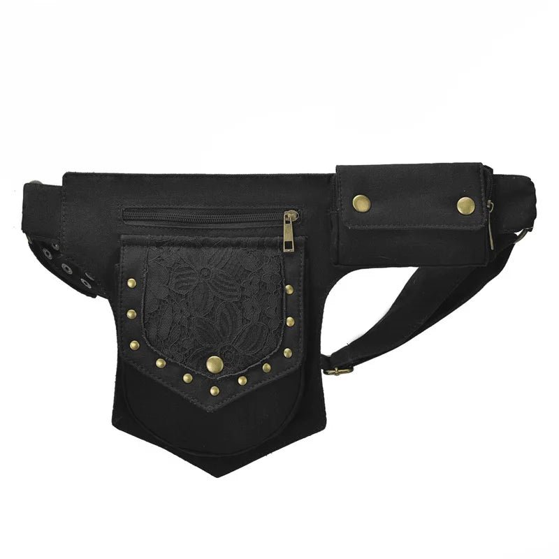 Vintage Fanny Pack Crossbody Bag for Women