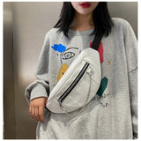 Women Fanny Pack Waist Bag Ladies Canvas Travel Money Phone Chest Banana Bag
