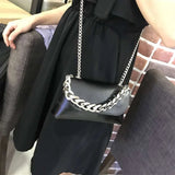 Women Leather Belt Bag Chains Waist Bag Lady Vintage Shoulder Waist Pack