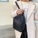 Nylon Women Backpack for School Girls Students Small