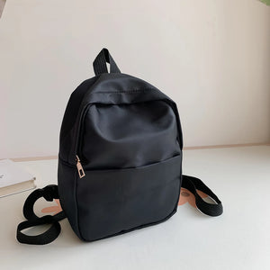 Nylon Women Backpack for School Girls Students Small