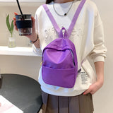 Nylon Women Backpack for School Girls Students Small