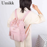 Women Backpack Classic Texture Delicate Travel Big Capacity Student