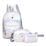 Women Backpack Leather Female Schoolbag Solid College Teenager Casual Book Bags