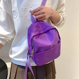 Nylon Women Backpack Schoolbag Teen Girls Travel Book Bag