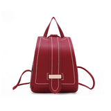 Retro Mini Leather Backpack for Women, Portable Travel Small Bag Purse