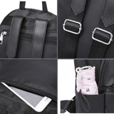 Women School Backpack Teenager Nylon Preppy Bagpack Capacity Girls Mochilas