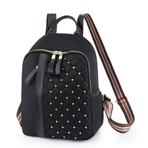 Rivet Oxford Cloth Backpack Waterproof Large Capacity Travel Bag