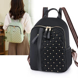 Rivet Oxford Cloth Backpack Waterproof Large Capacity Travel Bag