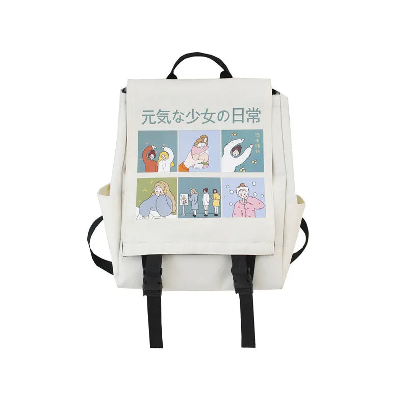 Teen Girls Summer School Student Backpack Travel Laptop Bag