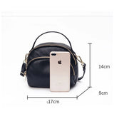 Women Bag Multi-layer PU Soft Leather Small Shoulder Messenger Crossbody Bag