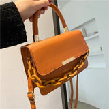 Thick Chain Small Square Bag Women Shoulder Messenger Bag