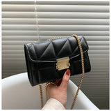 Women Shoulder Bag Chain Messenger Rhombus Handbag Crossbody Square Bag
