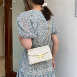 Women Shoulder Bag Chain Messenger Rhombus Handbag Crossbody Square Bag