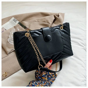 Big Chain Shoulder Crossbody Bag Large Capacity Tote Handbag Shopping Bag