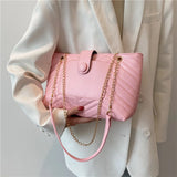 Big Chain Shoulder Crossbody Bag Large Capacity Tote Handbag Shopping Bag