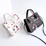 Women Bags Printing Painting Graffiti Handbag Large Capacity Bucket Bag