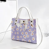 Women Bags Printing Painting Graffiti Handbag Large Capacity Bucket Bag