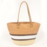Boho Style Beach Bag & Vacation Hat Set, Straw Summer Tote