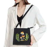 Women Mushroom Pattern Shoulder Bag Sweet Style Square Lady Handbag