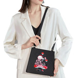 Women Mushroom Pattern Shoulder Bag Sweet Style Square Lady Handbag