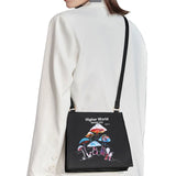 Women Mushroom Pattern Shoulder Bag Sweet Style Square Lady Handbag