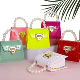 Colorful Jelly Bag with Chain Strap and Beading