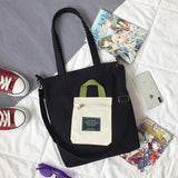Women Canvas Bag Japan Korea Girls School Book Shoulder Messenger