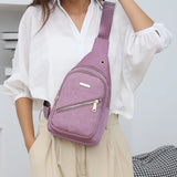 Women Casual Oxford Cloth Waist Packs Chest Bags Crossbody Shoulder Handbags