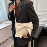 Women Crossbody Chest Bag Large Capacity Shoulder Bowknot Bag B156