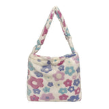 Floral Print Messenger Bag Crossbody Purse School Bag