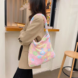 Floral Print Messenger Bag Crossbody Purse School Bag