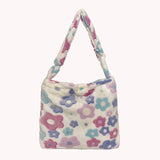 Floral Print Messenger Bag Crossbody Purse School Bag