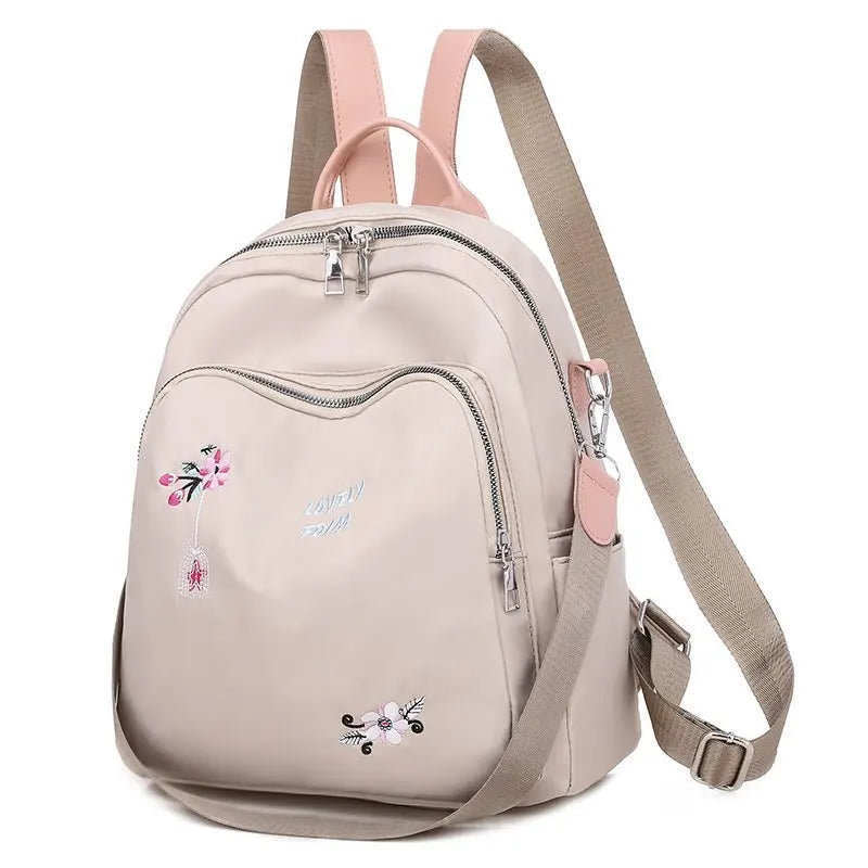 Women Embroidery Backpack Female Rucksack School Shoulder Bag