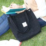 Women Embroidery Pattern Shoulder Bag High-Capacity Canvas Handbag