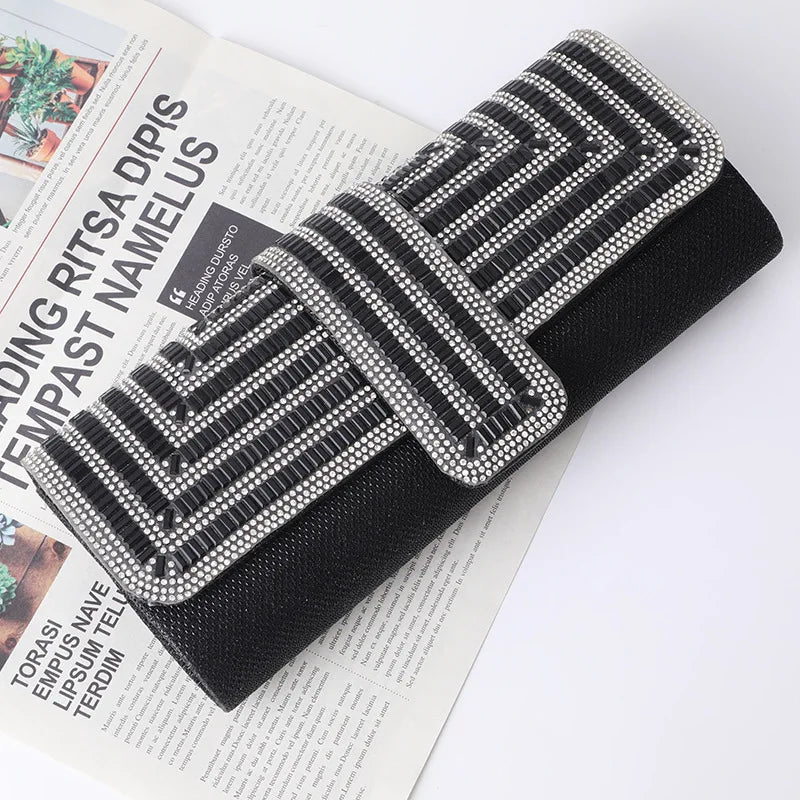 Diamond Evening Bag Party Wedding Clutch Chain Shoulder Bag