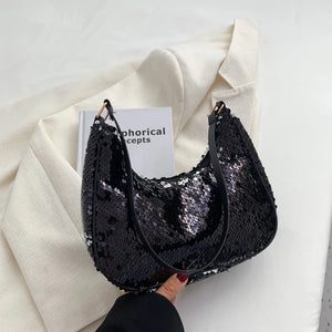 Women Evening Clutch Bag Lady Sequins Wedding Underarm Bag Purses and Handbag