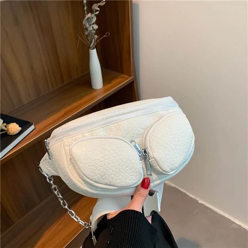 Women Fanny Pack High Texture Shoulder Bag